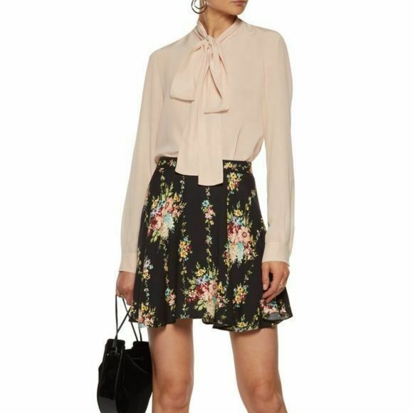 Alice + Olivia Dresses & Skirts - Alice + Olivia 'Blaise' Floral Crepe Mini Skirt